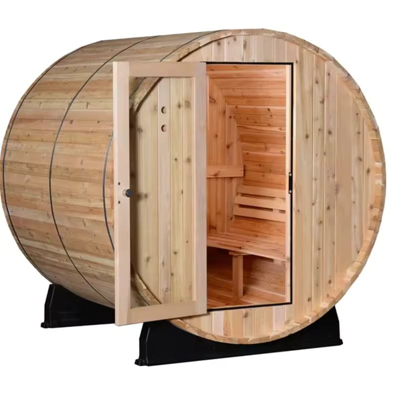 4-Person Outdoor Barrel Sauna