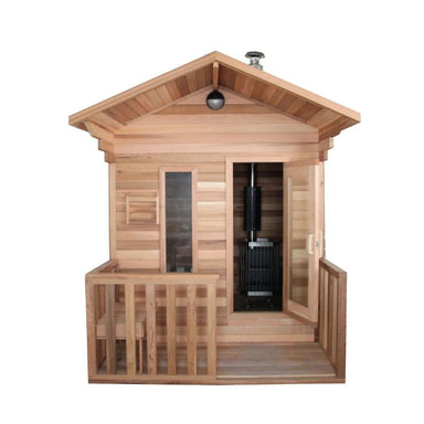 With enough space for up to five people, this outdoor sauna offers the perfect blend of relaxation and health benefits.