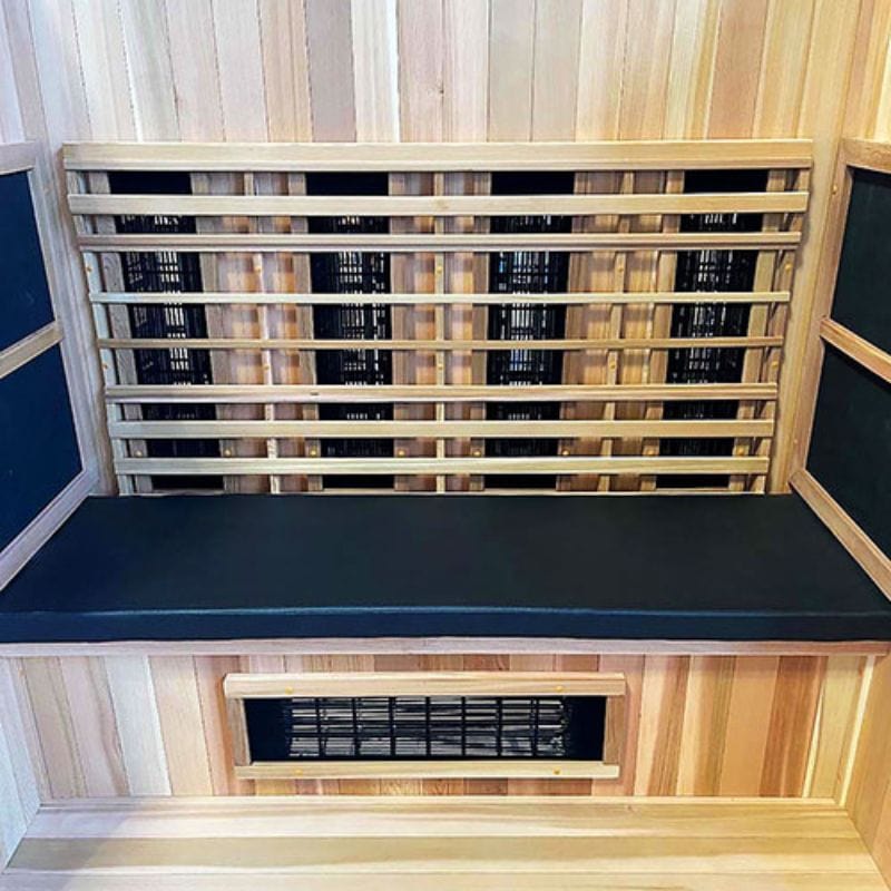 Experience the best perks of having vinyl cushion in your Finnmark FD-3 Infrared Sauna
