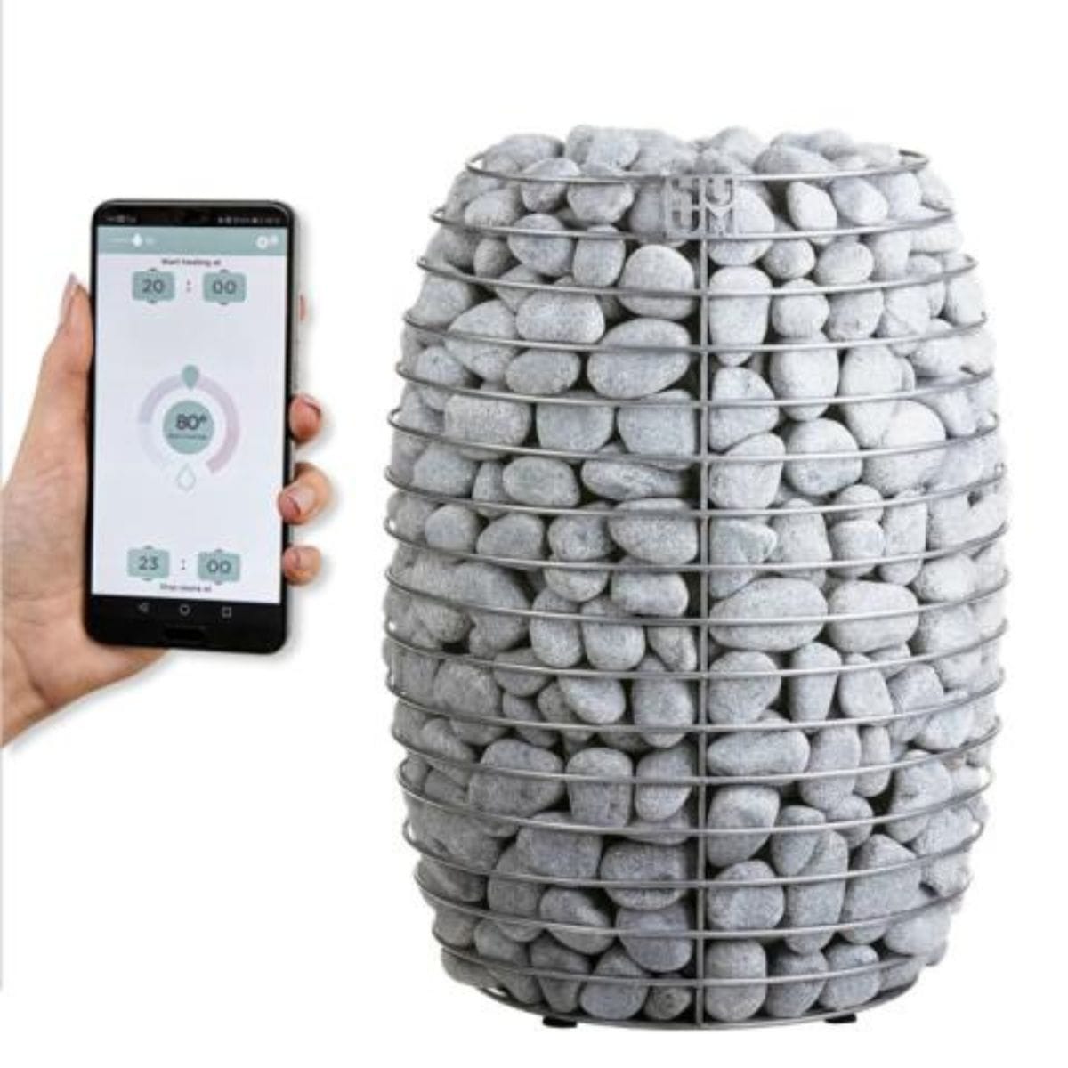 The HUUM Hive heater with temperature controls.