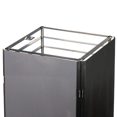 Thanks to the placement of the HUUM reflector panel on the heater, it is possible to achieve half smaller safety distances from the walls.