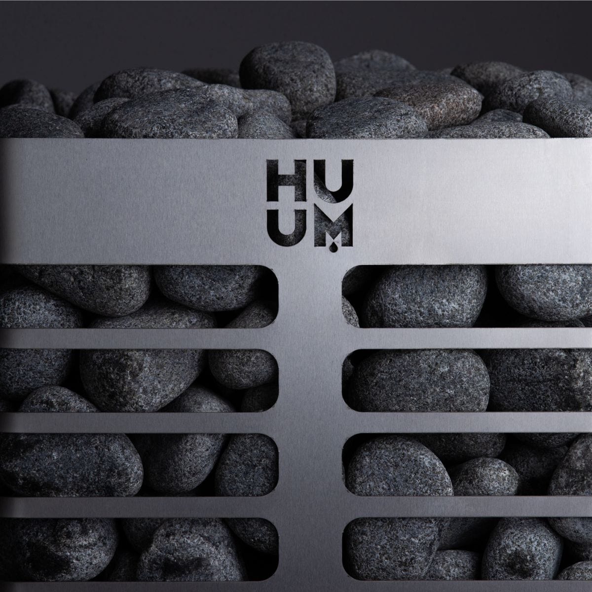 The HUUM Steel Series 10.5kW Sauna Heater has a sleek design.