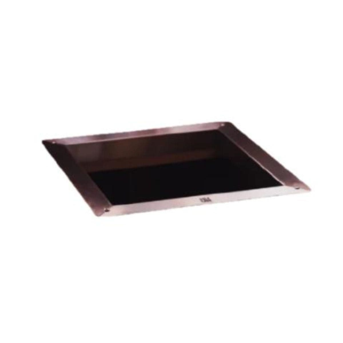 The embedding flange is made of stainless steel and covers the uneven wooden edges