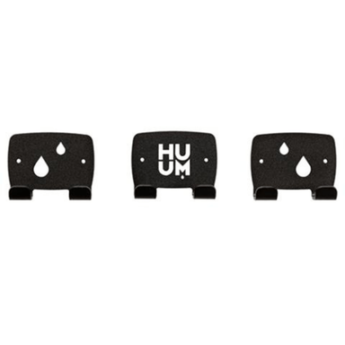The OVO Design Towel Hook Set by HUUM comes with three metal hooks that are powder-coated in black