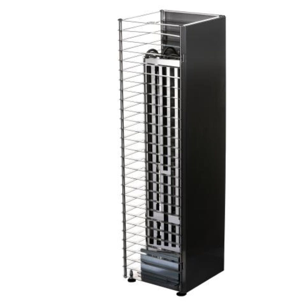 A CLIFF sauna heater requires a minimum distance of 4" from the wall