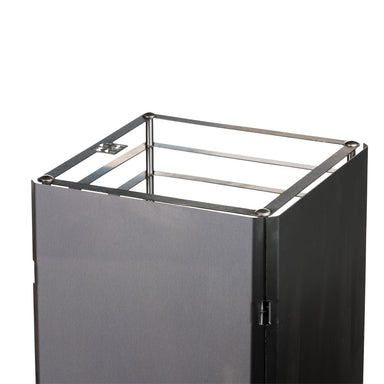 Thanks to the placement of the HUUM Reflect C reflector panel for CLIFF series sauna heaters on the heater