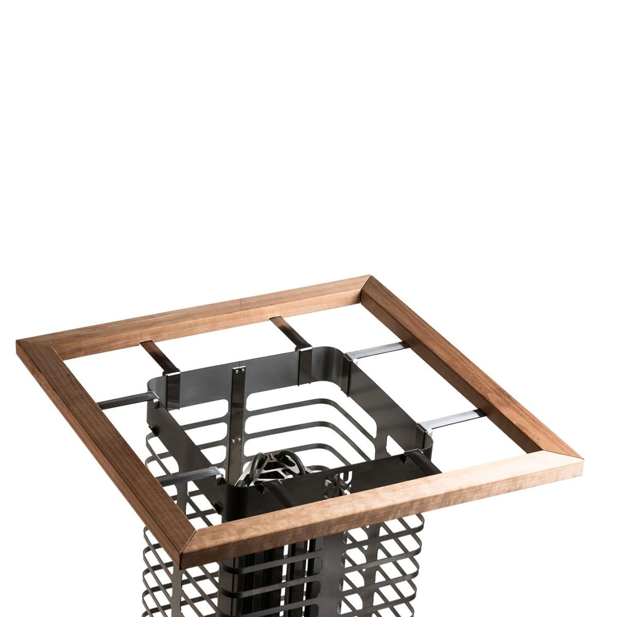 The safety railing for STEEL heaters helps to avoid accidental contact with hot heaters