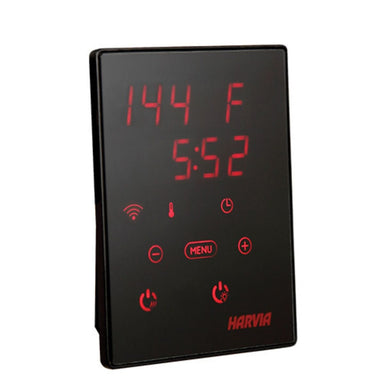 The Harvia Xenio CX45-U1-U3-XW is a modern sauna control unit with Wi-Fi capabilities