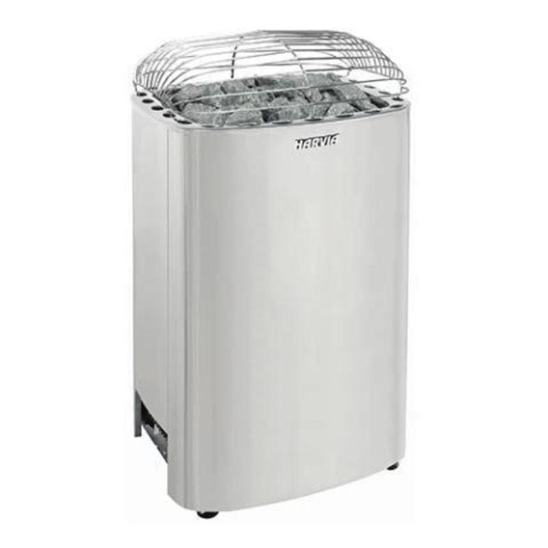 Deluxe stainless steel interior and exterior sauna heater