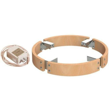 The Harvia safety railing is a good way to increase bathing safety around the Harvia Cilindro sauna heater.