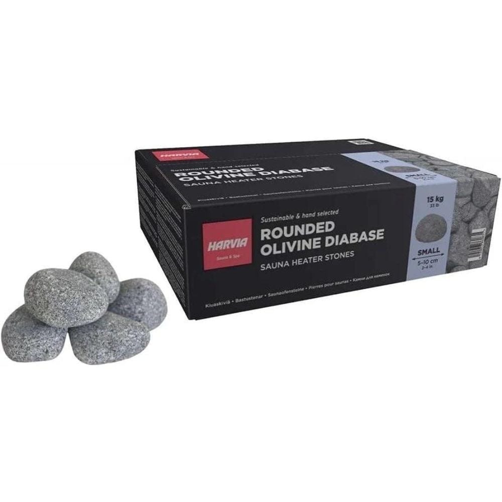 Harvia Sauna Heater Stones Rounded Olivine 5-10cm 33lbs