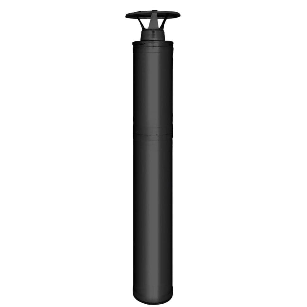 Harvia Sauna Wood Stove Chimney Kit 1500mm Black Steel