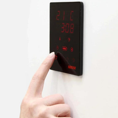 Modern control unit that is precise and easy Stylish touch control panel