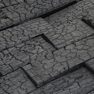 The EmotionWalls Impressa 58 is an asymmetrical 3D Torched design, made exclusively out of Nordic Pine wood from Northern Europe.