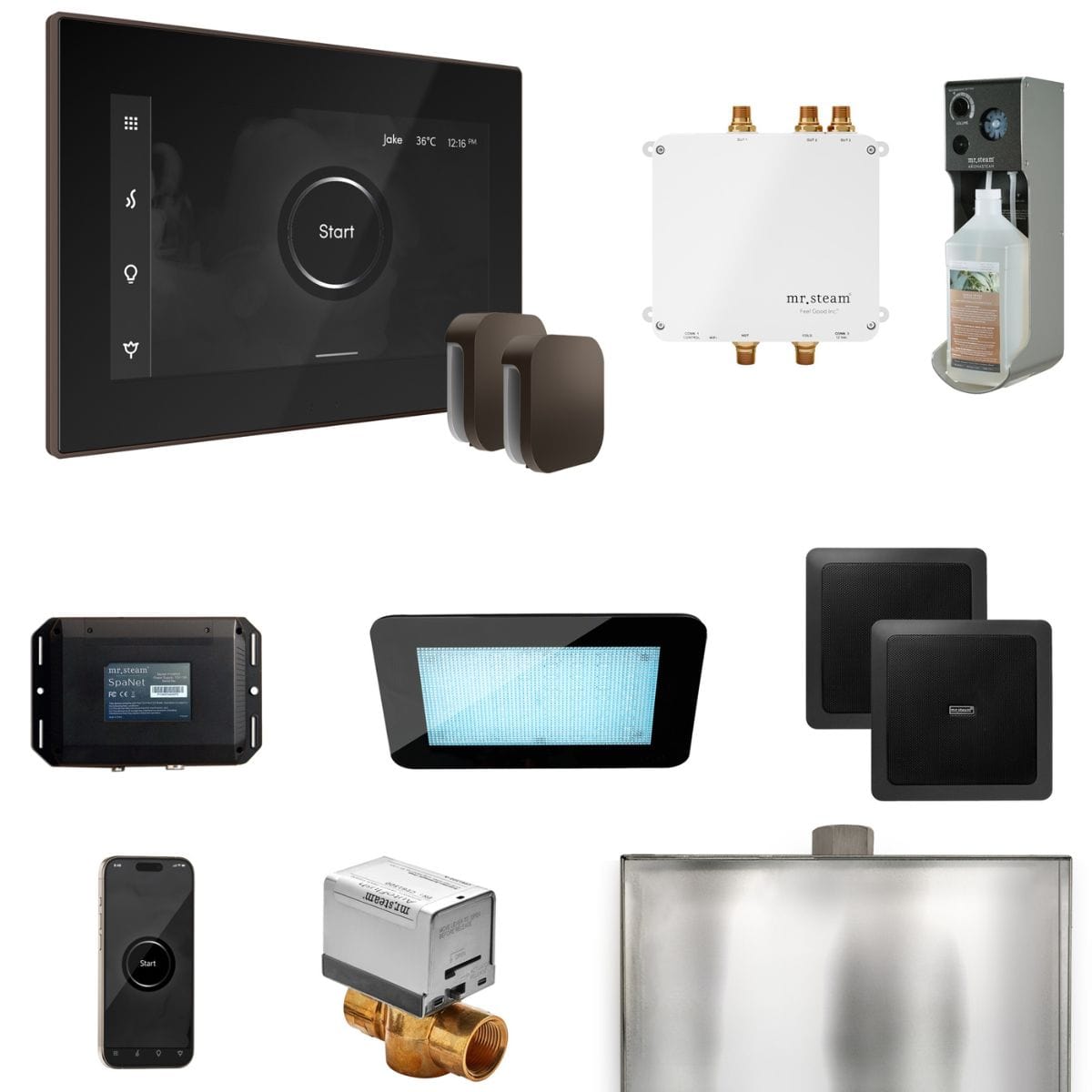 The bliss package is a curated collection of the finest steam systems and shower experiences available