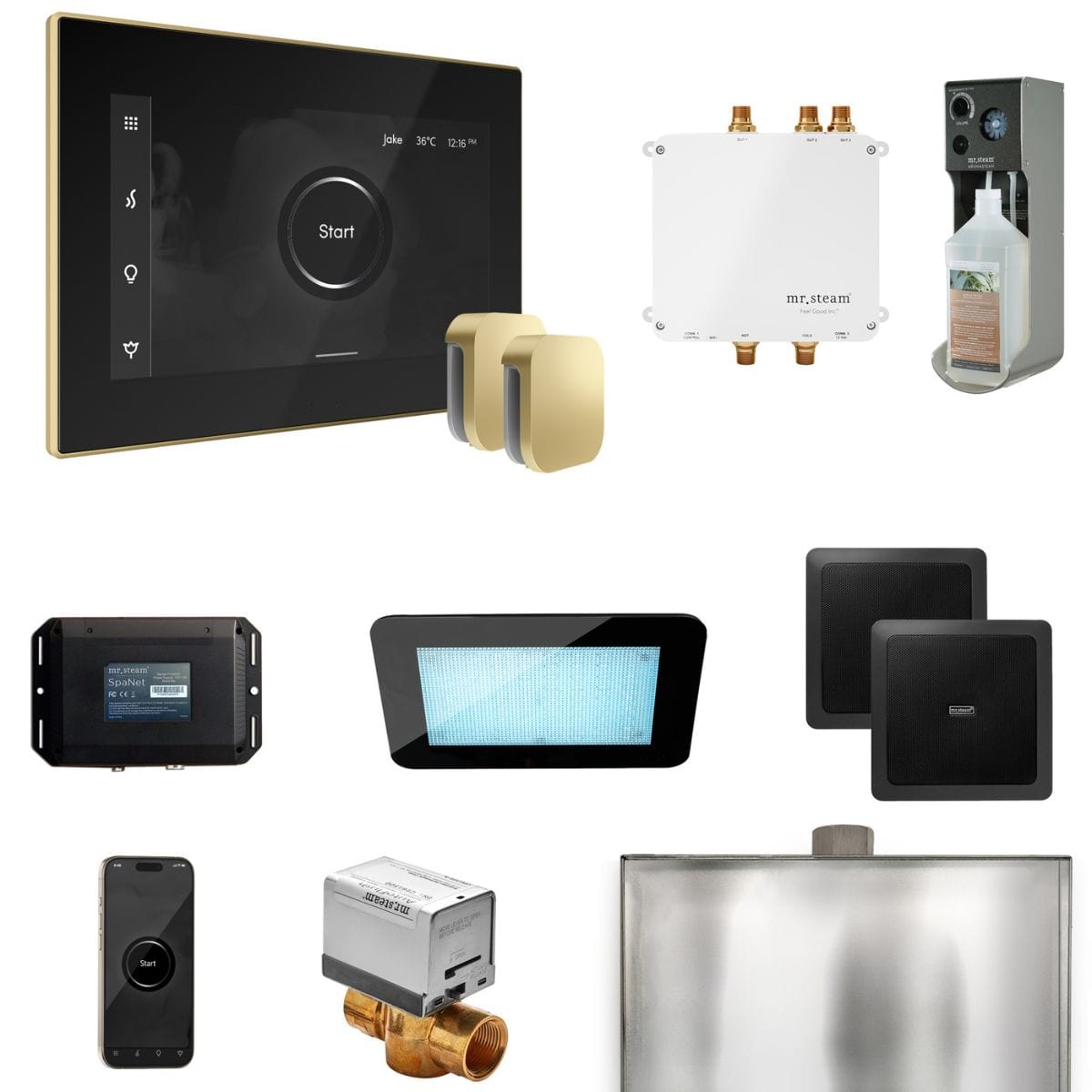 Featuring the new SpaH2O digital shower valve system