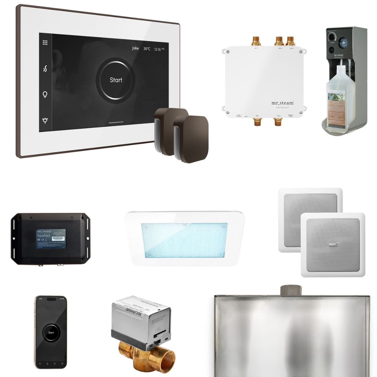 With Music Therapy systems, AromaGlass Steam Head, AutoFlush system, and Condensation Pan