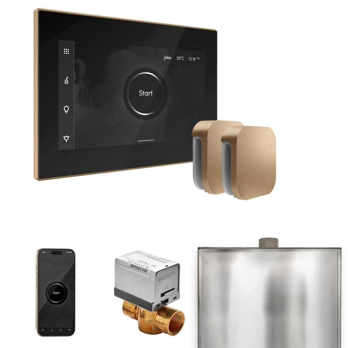 Take total control over every detail of your steam shower experience