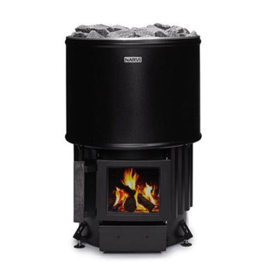 The Narvi Luosto Sauna Stove provides excellent durability and efficient heat distribution for your sauna.