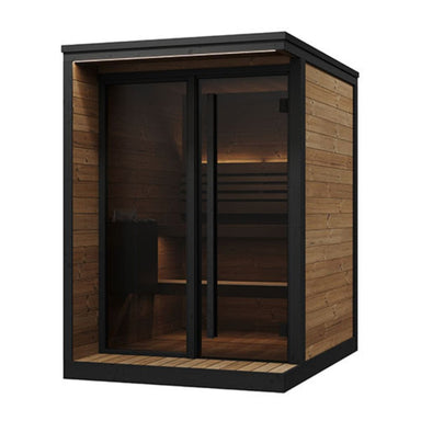 Model GL4 The SaunaLife Garden Luxury-Series Model GL4 sauna cabin exhibits exceptional quality and attention to detail throughout