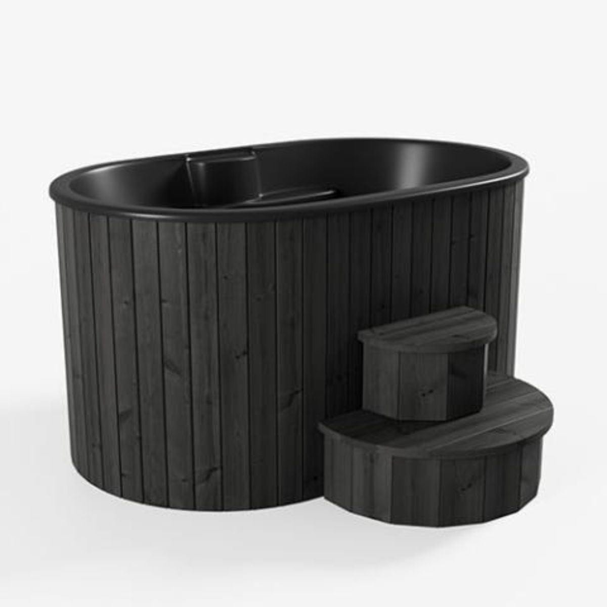With Matching Black Thermo-Pine wood steps for easy access 