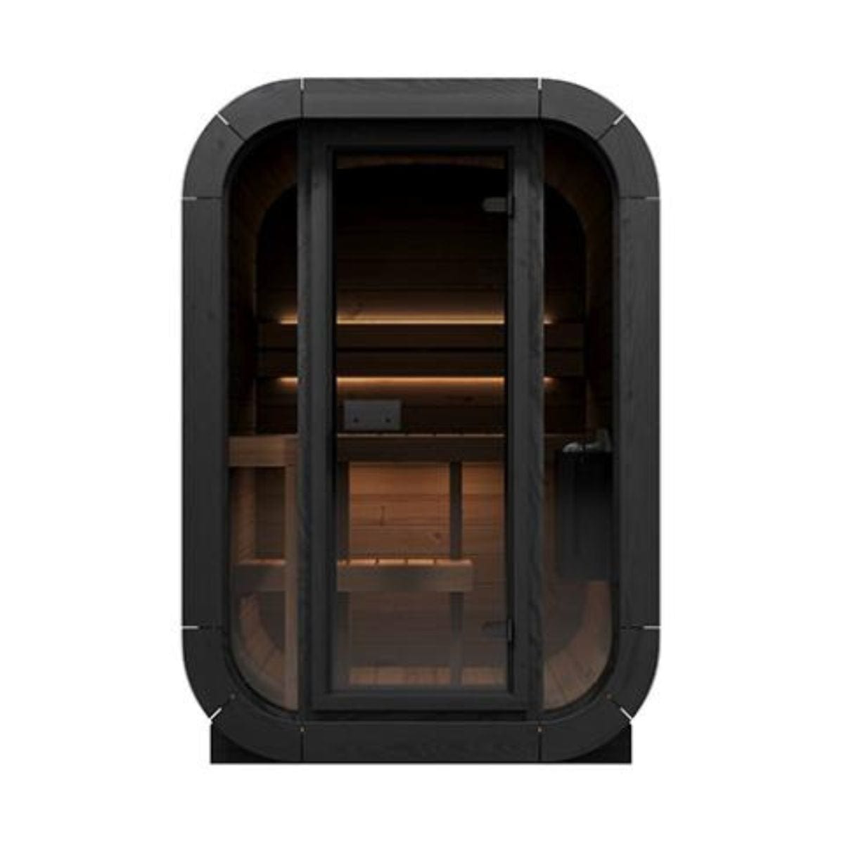 Here's the SaunaLife Cube-Series Model CL3G Outdoor Sauna.