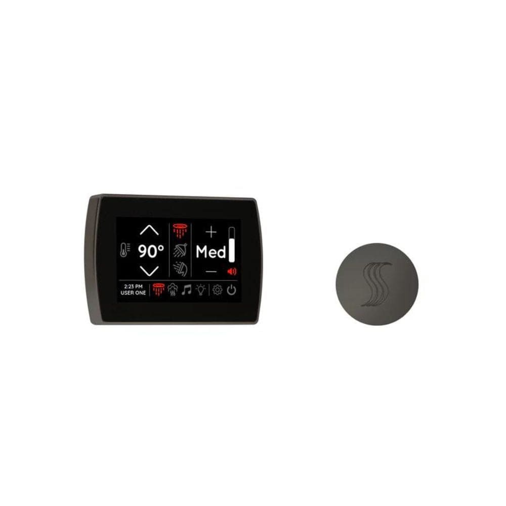 Enhance your shower with the ThermaSol SignaTouch Control and Steam Head Kit Round.