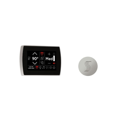 Enhance your shower with the ThermaSol SignaTouch Control and Steam Head Kit Round.
