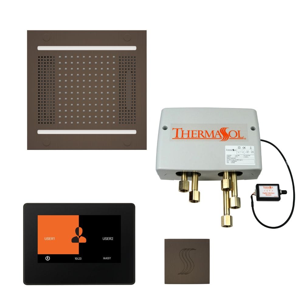 ThermaSol The Total Wellness Hydrovive14 Package with 7" ThermaTouch and Square