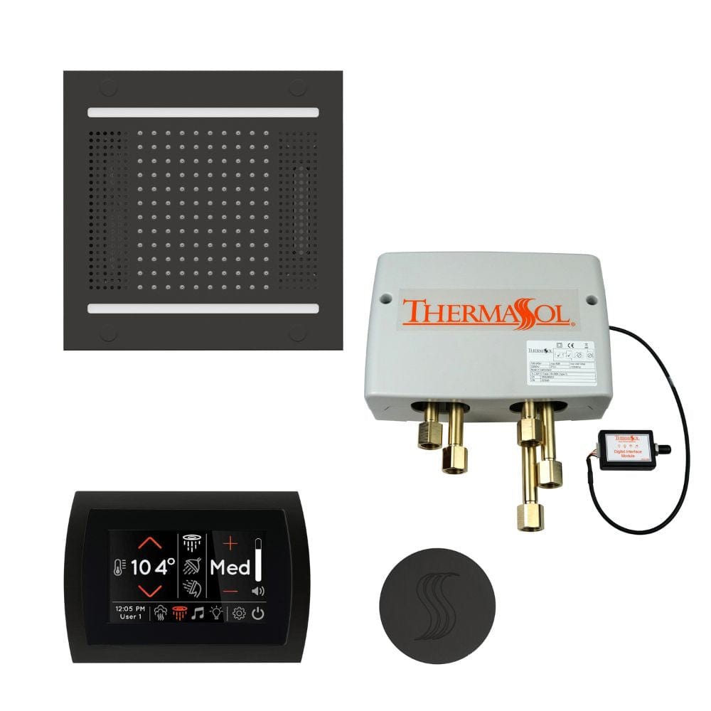 ThermaSol integrates technology into water, steam, lighting, and music to give you a true multi-sensory luxury shower experience. Every element of your shower routine is entirely customizable to your needs and personalized by one of our intuitive touchscreen controls. 