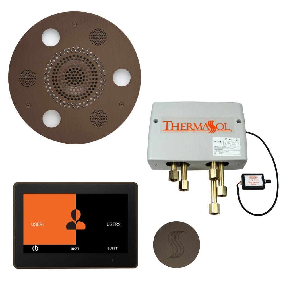 ThermaSol integrates technology into water, steam, lighting, and music to give you a true multi-sensory luxury shower experience.