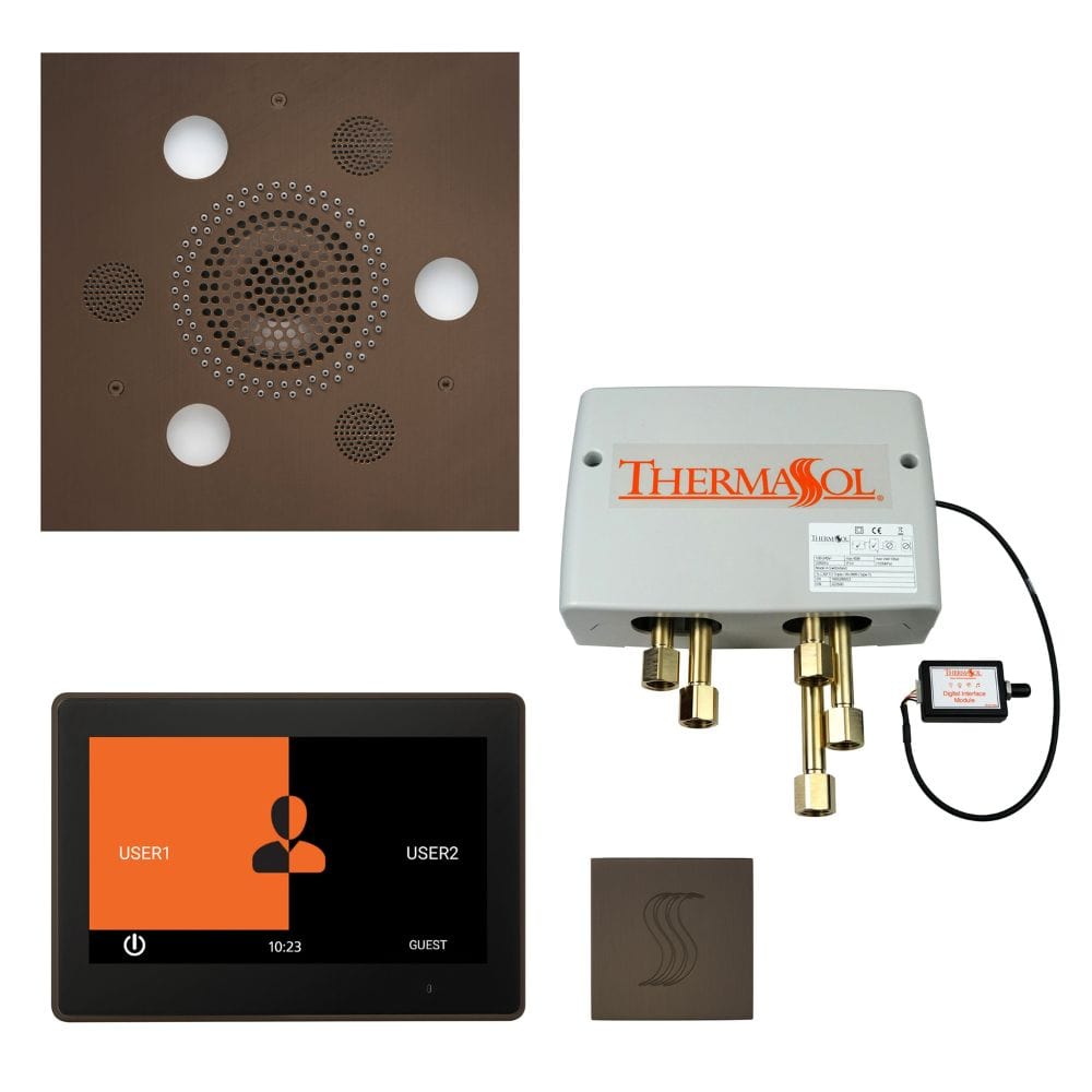 ThermaSol integrates technology into water, steam, lighting, and music to give you a true multi-sensory luxury shower experience.
