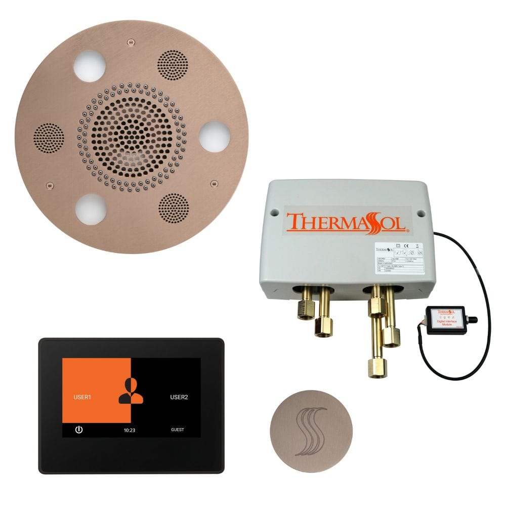 ThermaSol integrates technology into water, steam, lighting, and music to give you a true multi-sensory luxury shower experience.