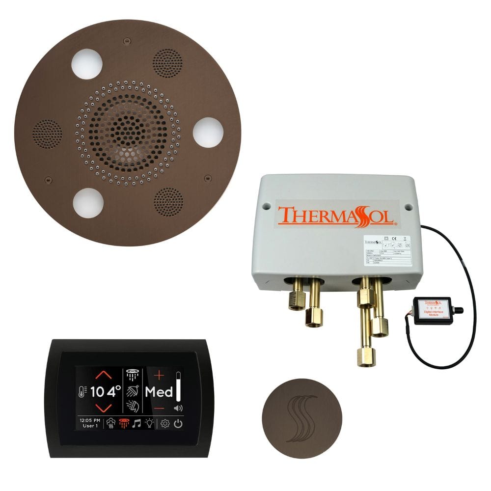 ThermaSol integrates technology into water, steam, lighting, and music to give you a true multi-sensory luxury shower experience.
