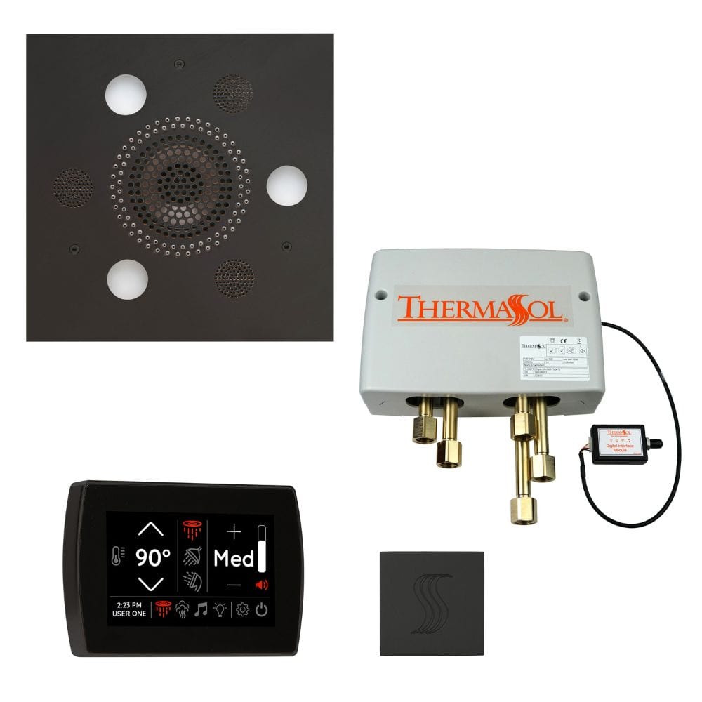 ThermaSol integrates technology into water, steam, lighting, and music to give you a true multi-sensory luxury shower experience.