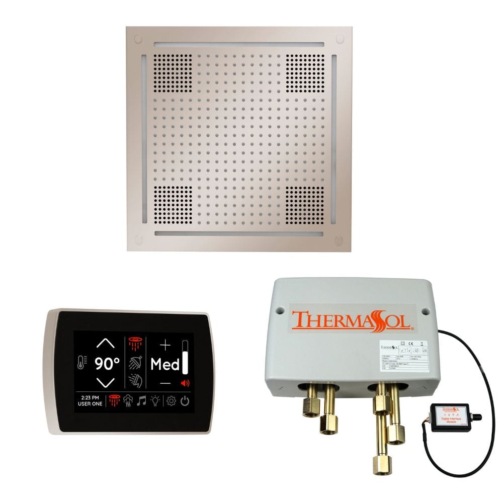 ThermaSol The Wellness Hydrovive Shower Package with SignaTouch Square