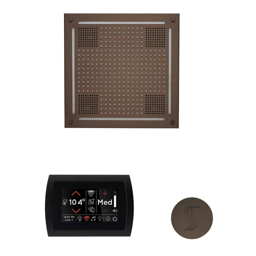 The ThermaSol Hydrovive Wellness Steam Package with SignaTouch Round allows for a comprehensive steam experience at your fingertips.