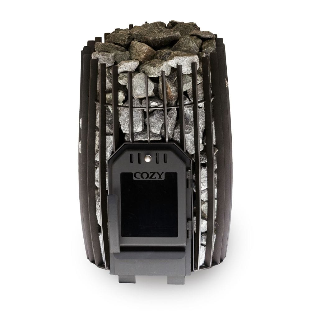 A unique wood-burning stove made in Estonia for smaller saunas.