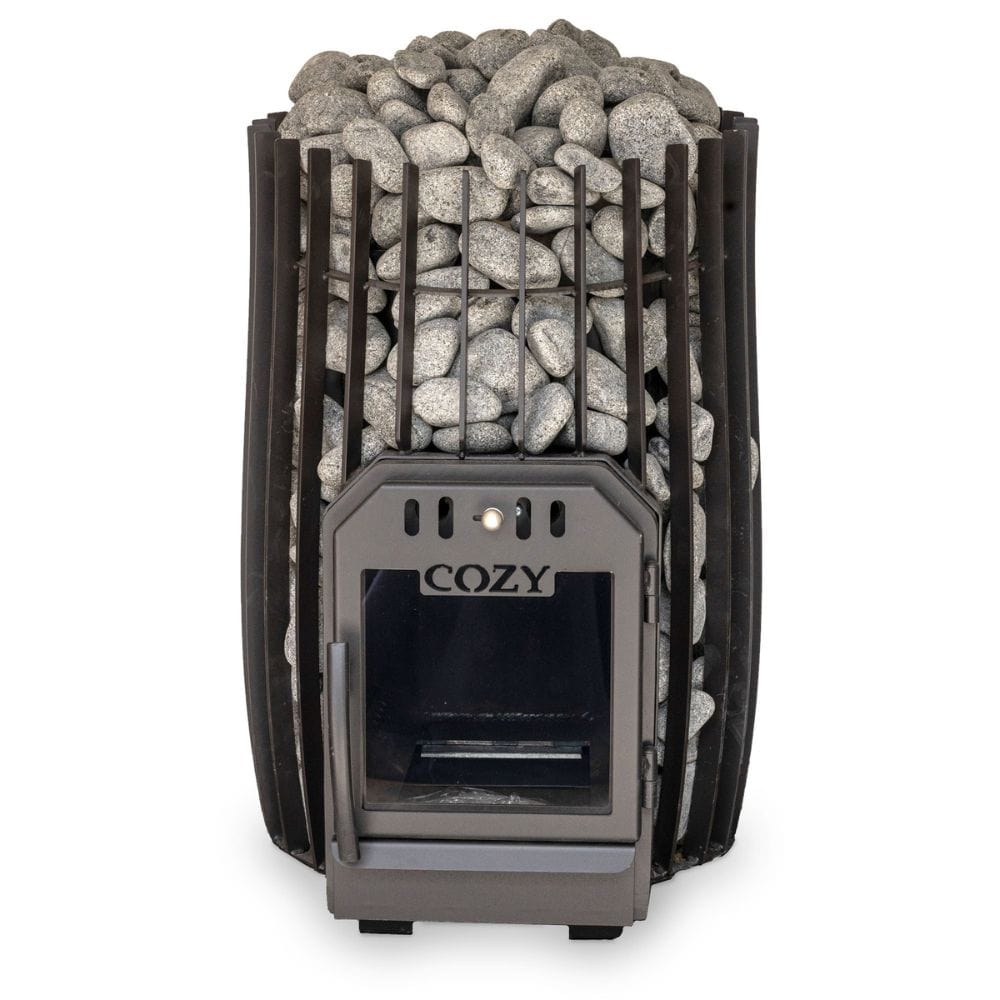 A unique wood-burning stove made in Estonia for smaller saunas.