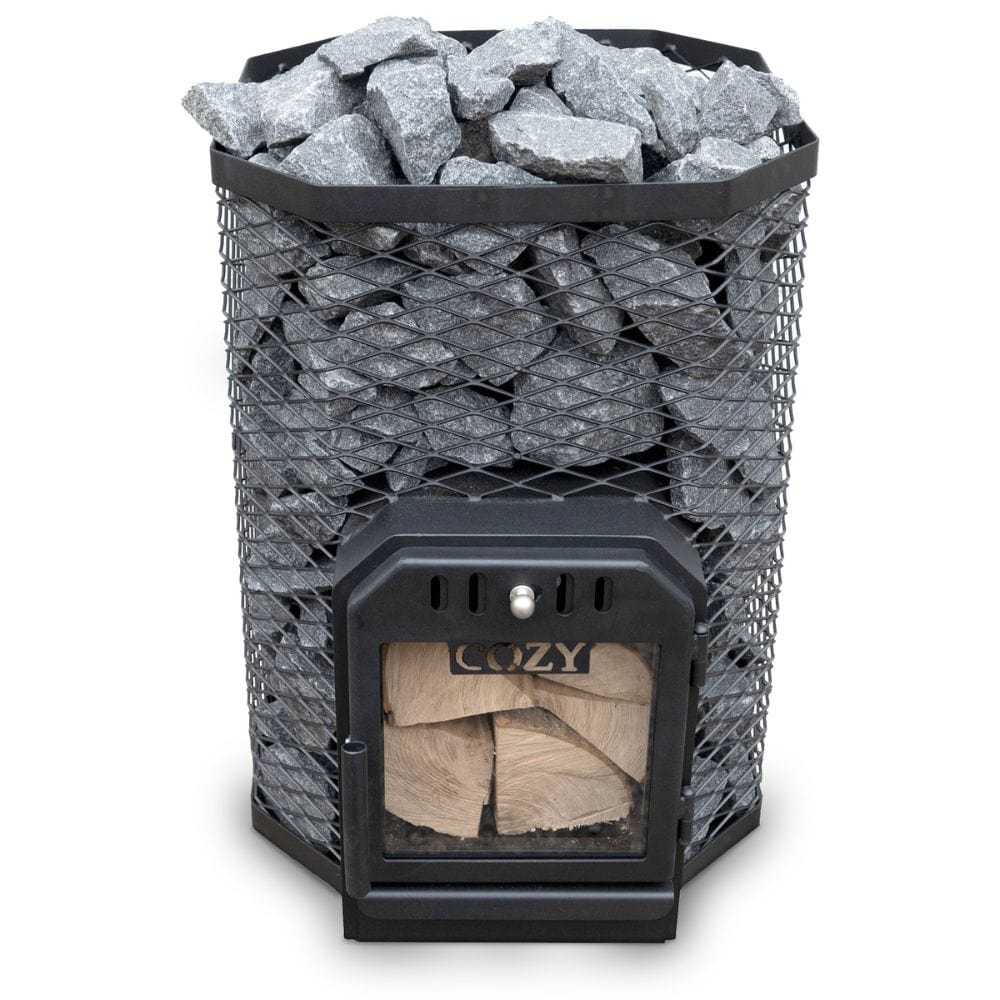Wood-fired stoves are best for mild and long-lasting heat, designed for pouring water over hot stones to create your perfect amount of steam. 