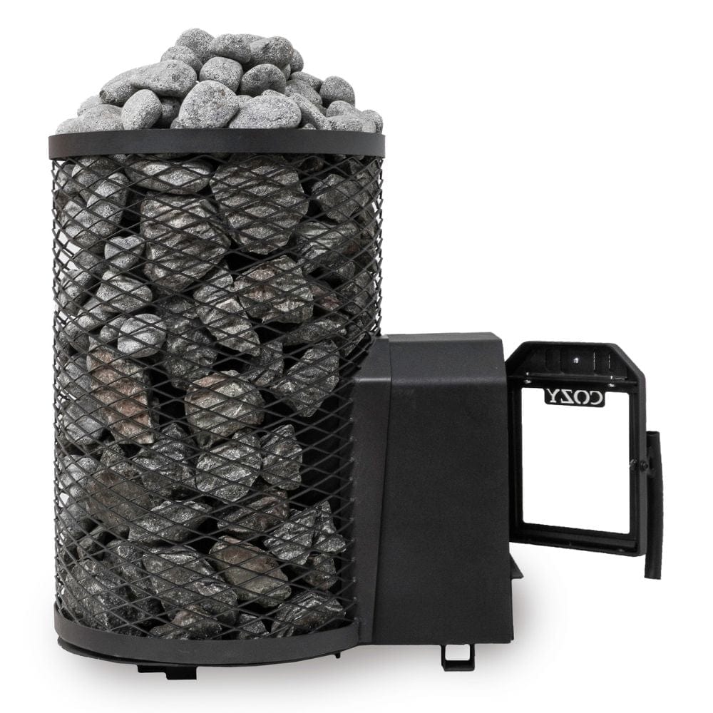 Enjoy the rustic charm and efficient steam of the Cozy Heat O-TW sauna heater!