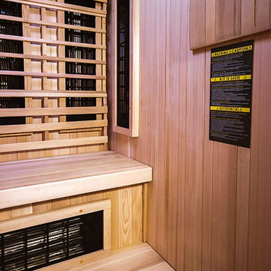 Finnmark 2-Person Trinity Infra-Steam Sauna interior