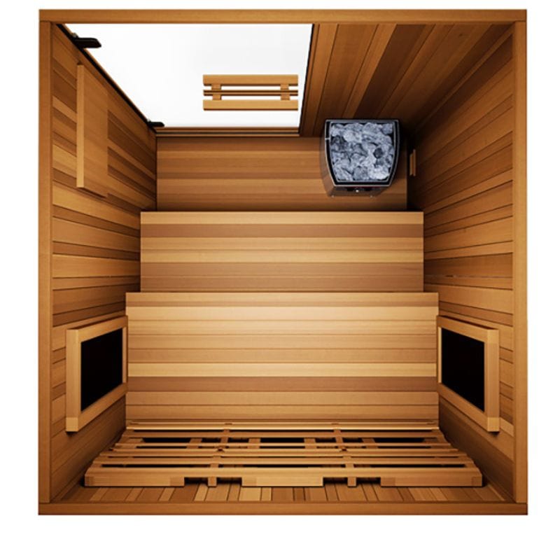 Finnmark 2-Person Trinity Infra-Steam Sauna top view