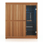 Finnmark 4-Person Trinity XL Infrared Sauna front view blue