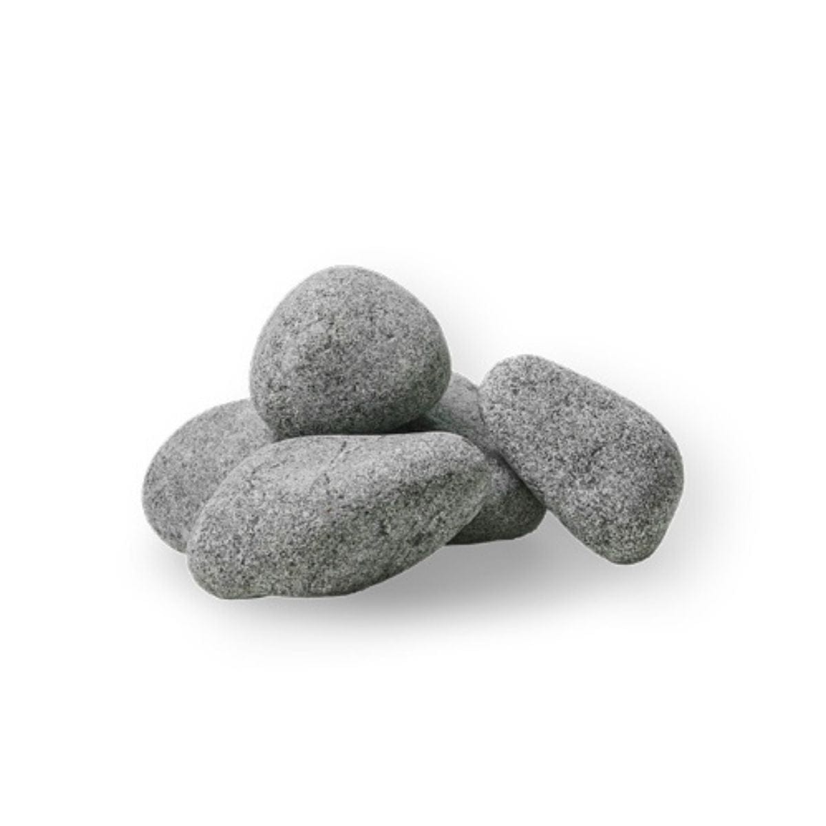 Gray stones on a white background