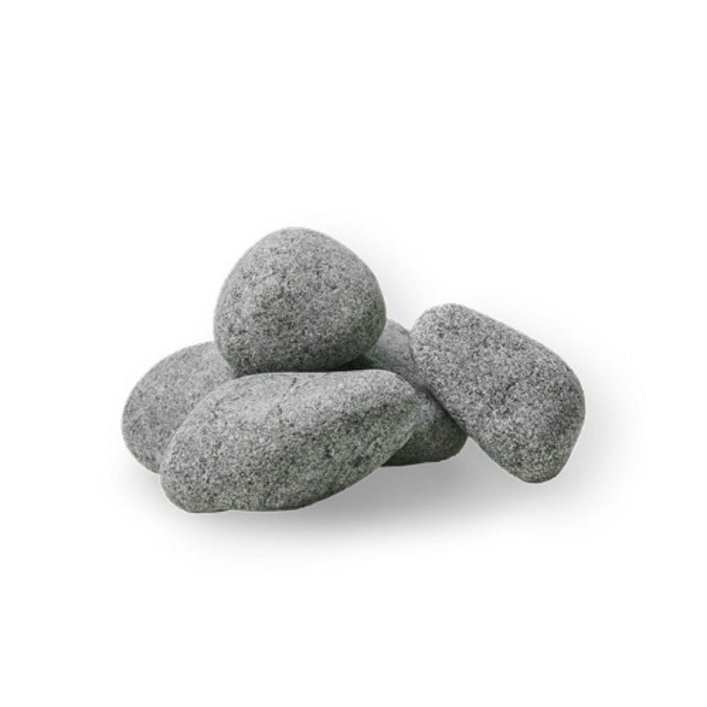 Gray stones on a white background
