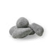 Gray stones on a white background
