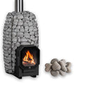 Featuring a olivine diabase sauna stones