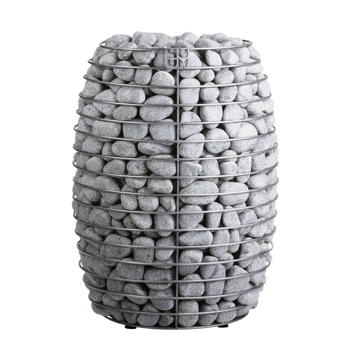 The HUUM Hive Series 15.0kW Sauna Heater can hold up to 550 lbs of rocks.