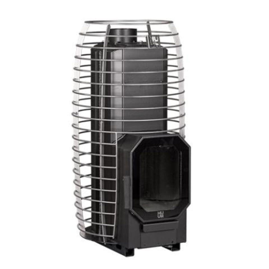 This is the newest HUUM Hive Flow Mini 8.5kW Wood-Burning Sauna Stove.